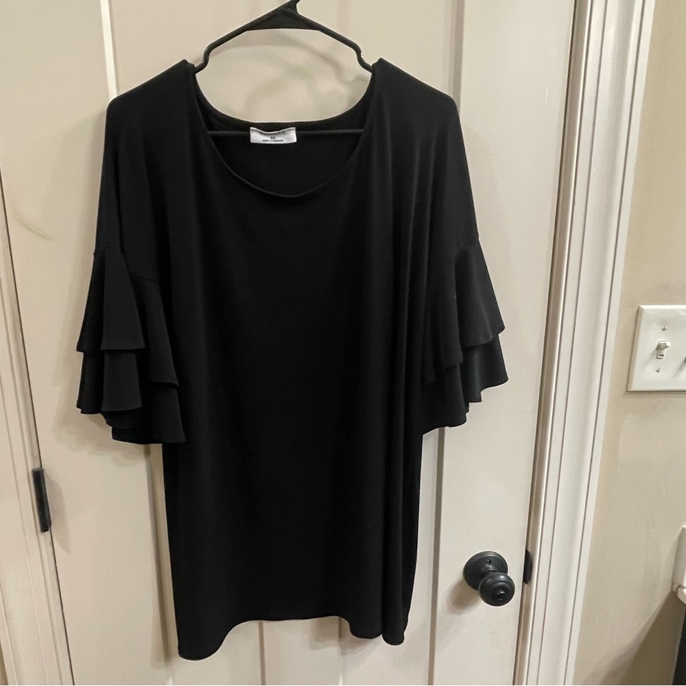Zenana ruffle sleeve blouse